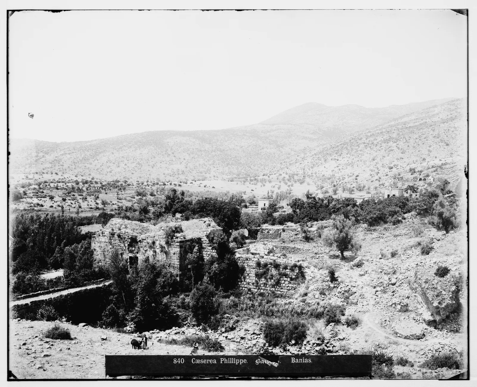 Cäsarea Philippi (Banias), Fotografie aus der Zeit zwischen 1898 und 1914