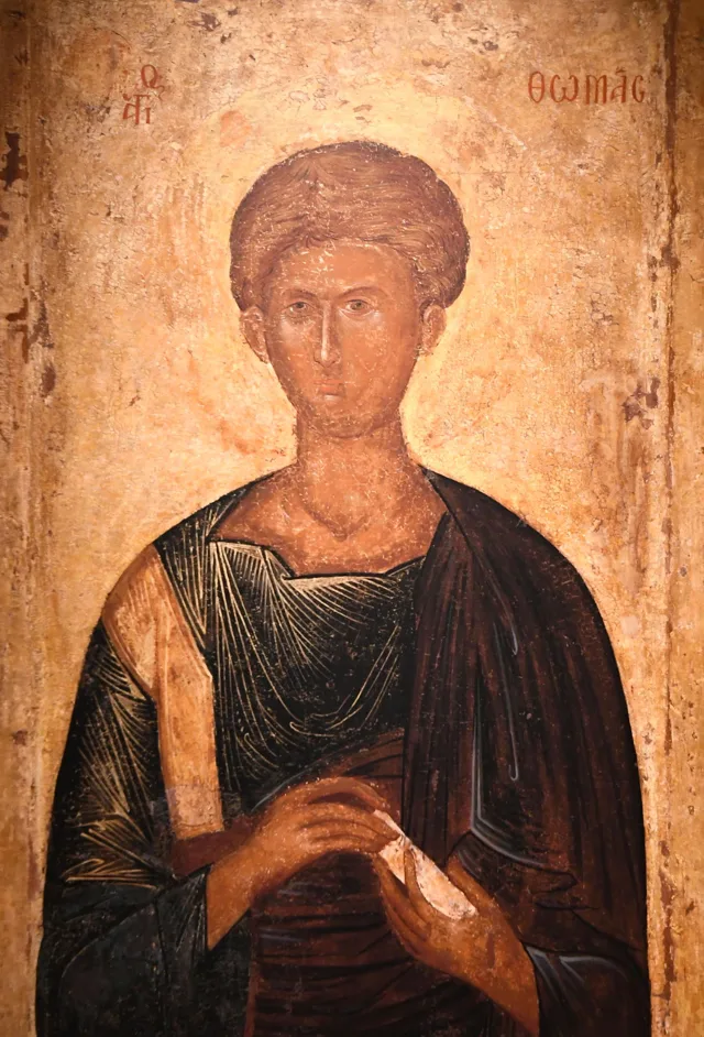 Ikone des heiligen Apostels Thomas, 14. Jahrhundert, Thessaloniki