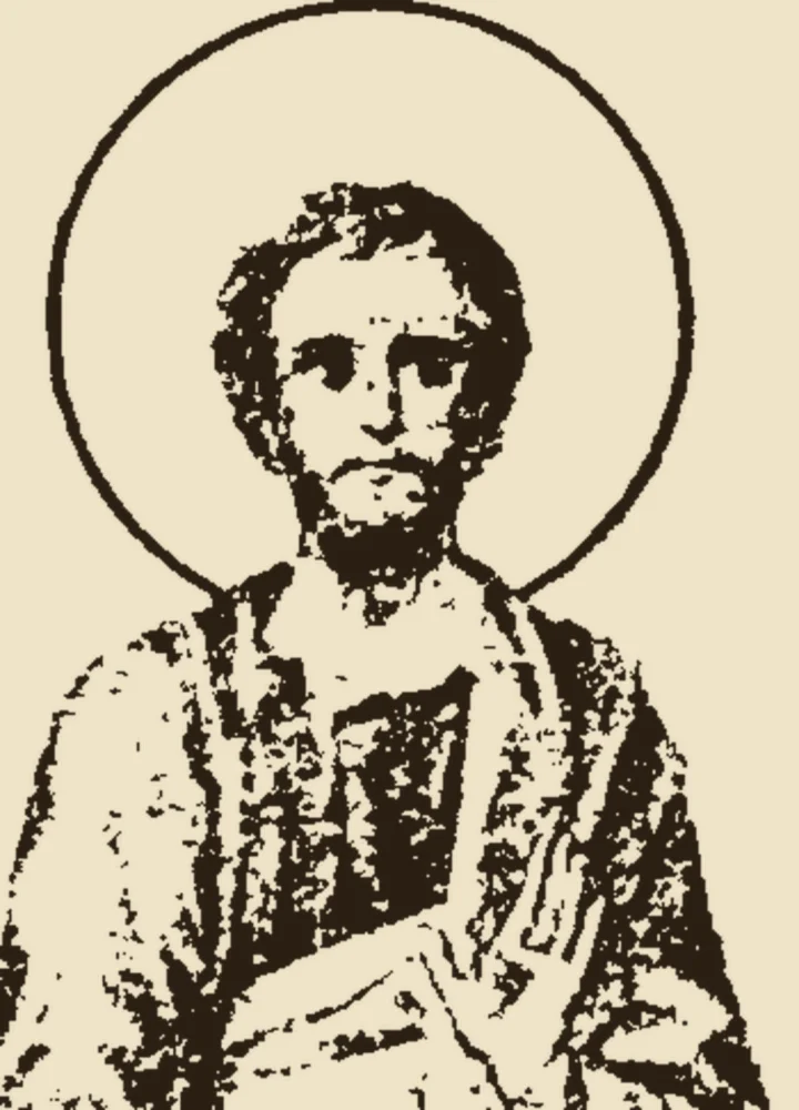 St. Trophimus, Apostel der Siebzig, aus den russischen Heiligenleben